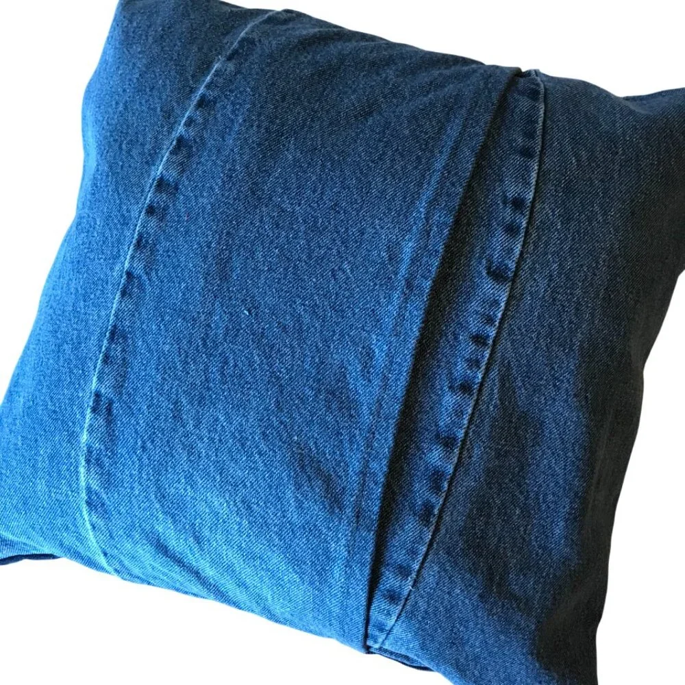 Lake House Pillow Cover 18x18, Handmade Cottage Cabin Decor Boating Waves Sun